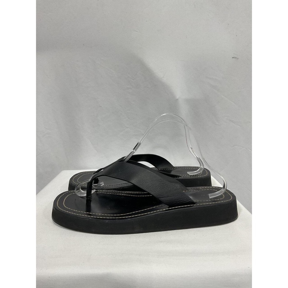 The Row Black Sandals Modern Minimalist Design - Picture 3 of 4